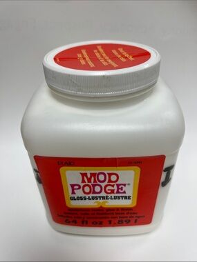 Mod Podge Gloss Sealer-64 Ounce Canister 2/3 Filled & Still Good, Let it Create!